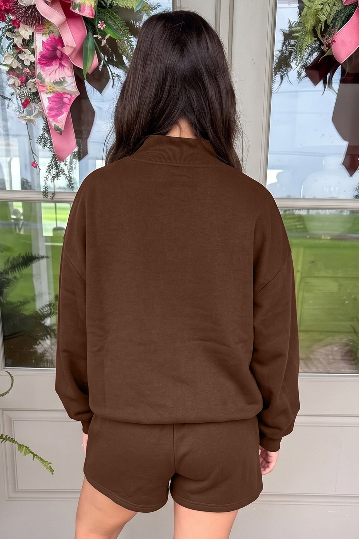 Jolly Mock Neck Shorts Set
