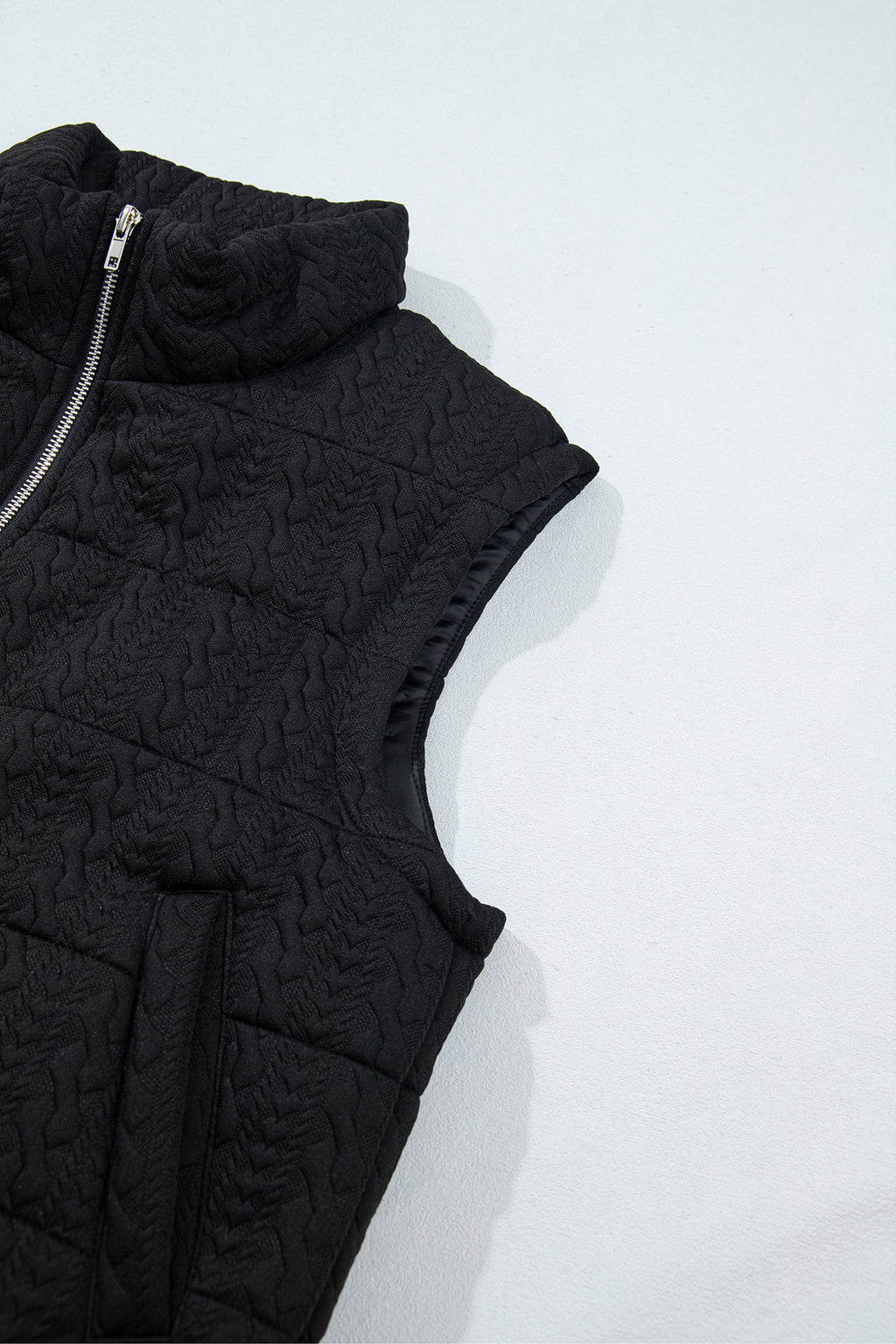 Quilted Zipper Winter Vest