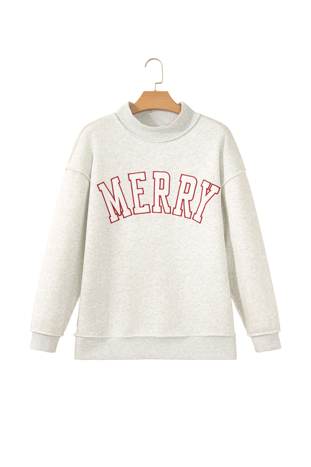 MERRY Embroidered Mockneck