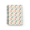 Christian Pattern Spiral Journal — Faith Symbols Notebook with Cross, Bible & Dove Design