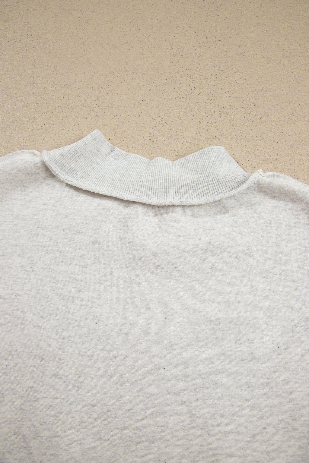 Saved By Grace Embroidered Mock Neck Sweatshirt