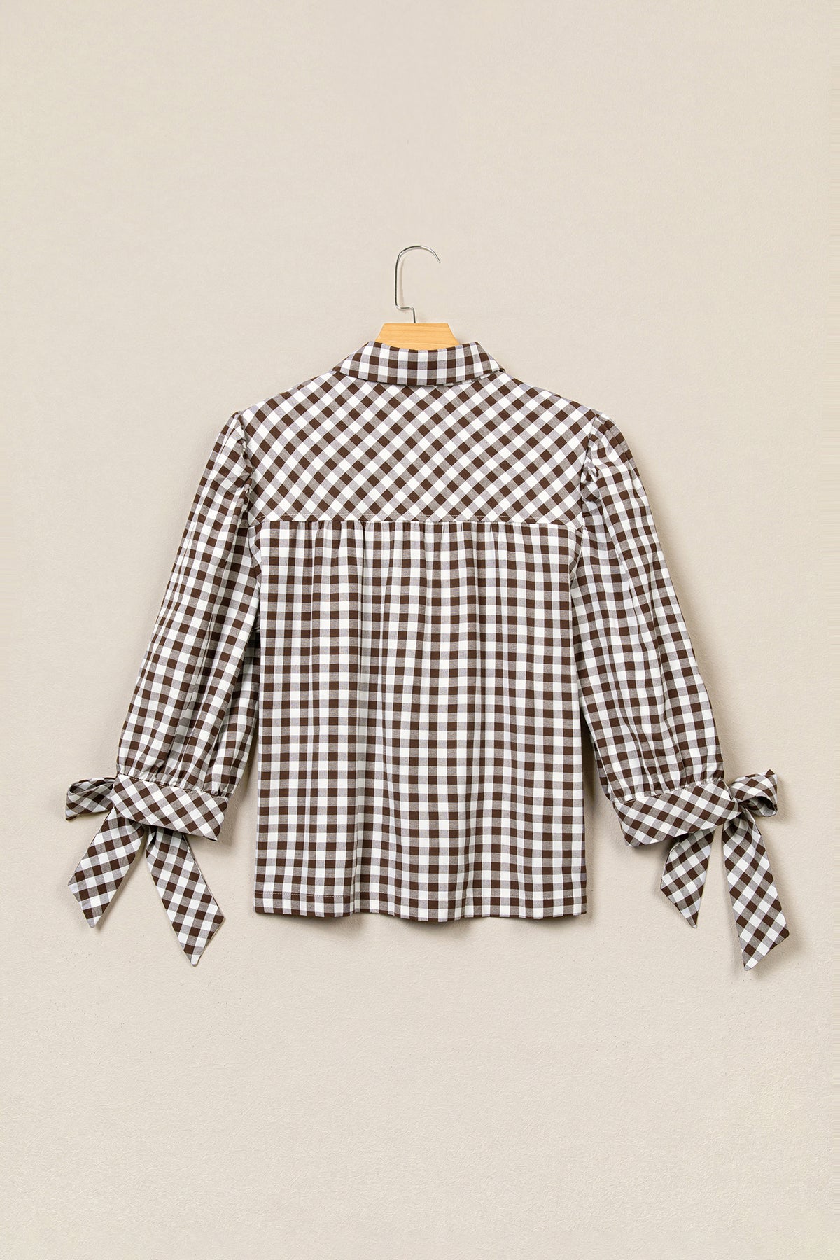 Brown Plaid Button Down Shirt