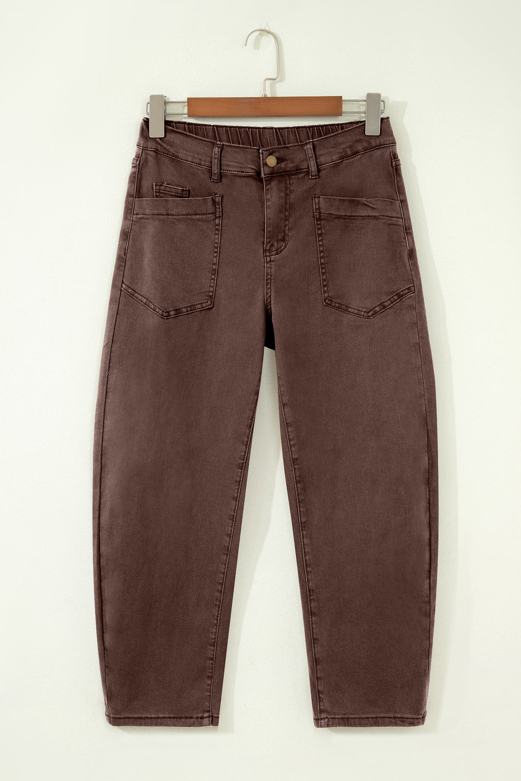 Ankle-length Barrel Jeans