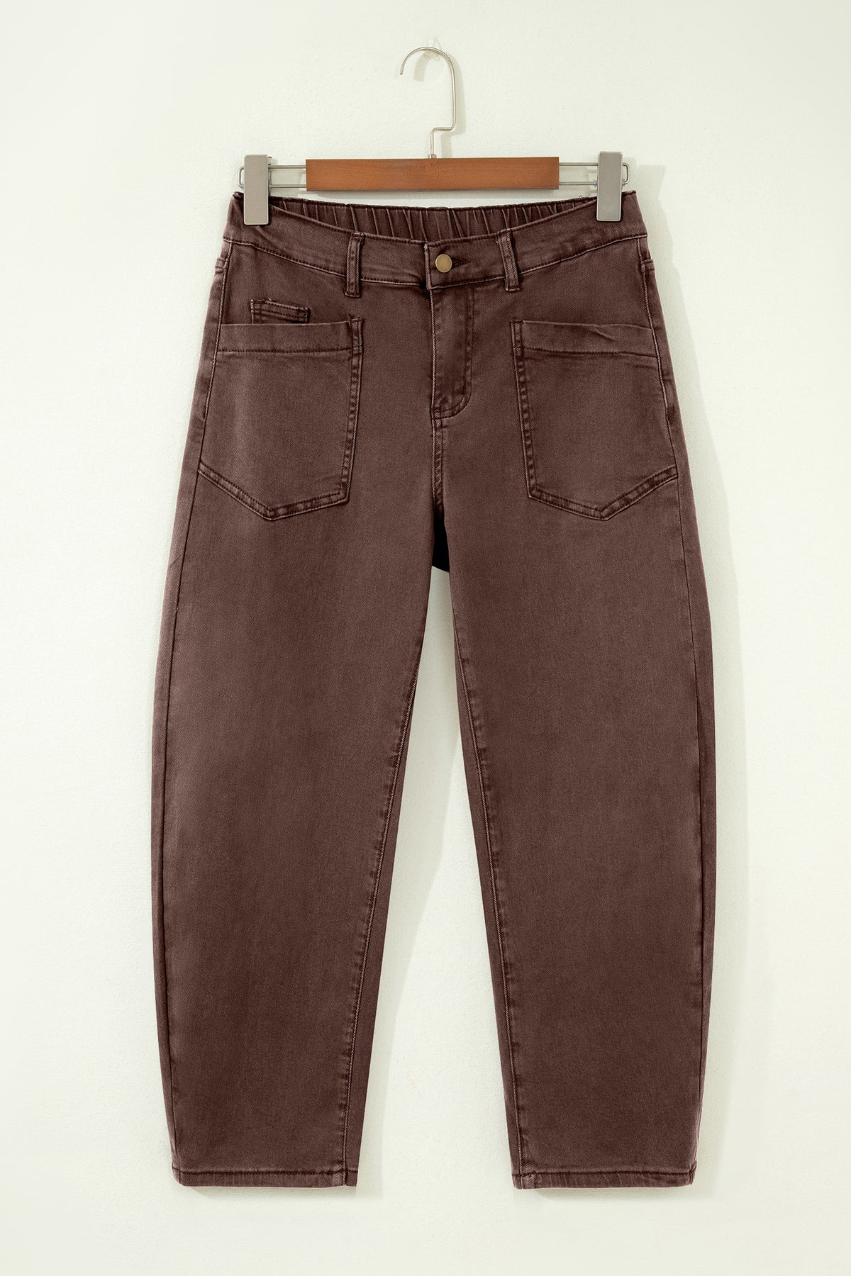 Ankle-length Barrel Jeans