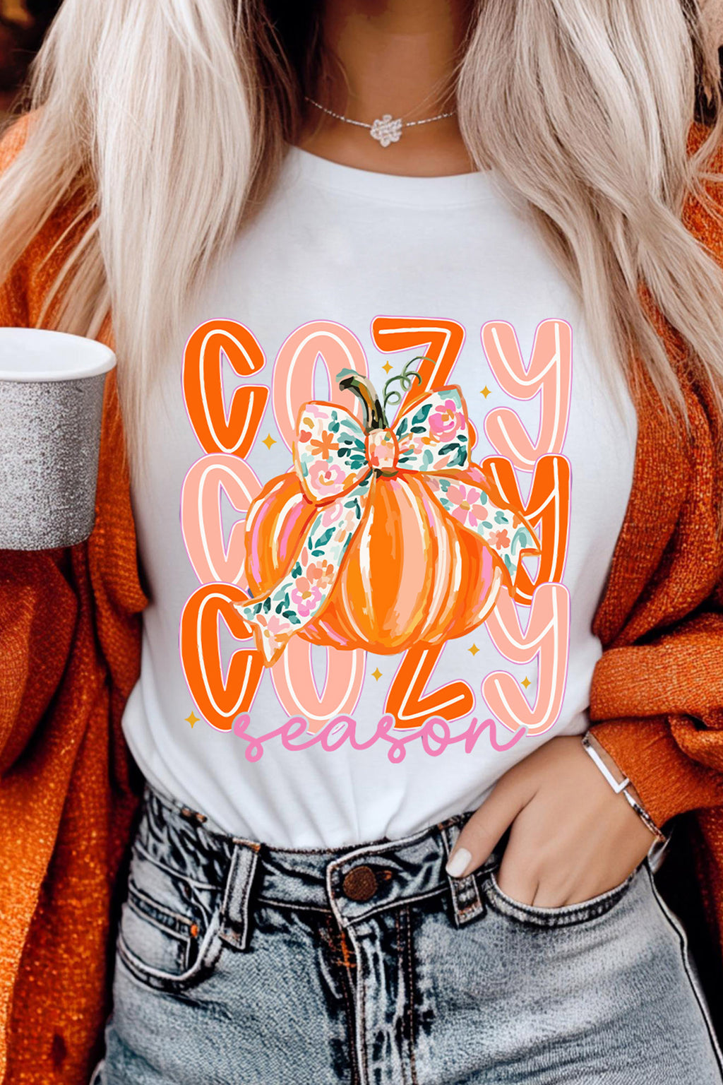 Cozy Season Pumpkin T-Shirt