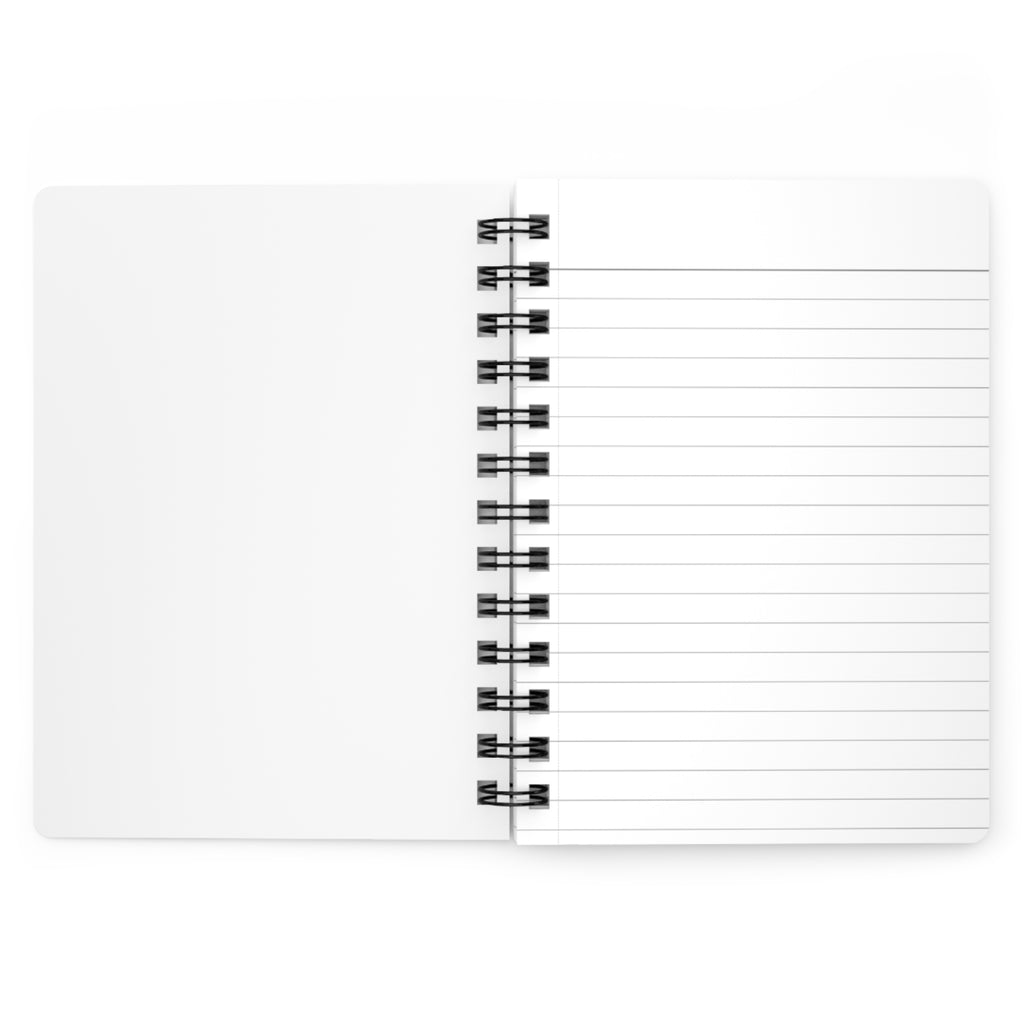 Christian Pattern Spiral Journal — Faith Symbols Notebook with Cross, Bible & Dove Design