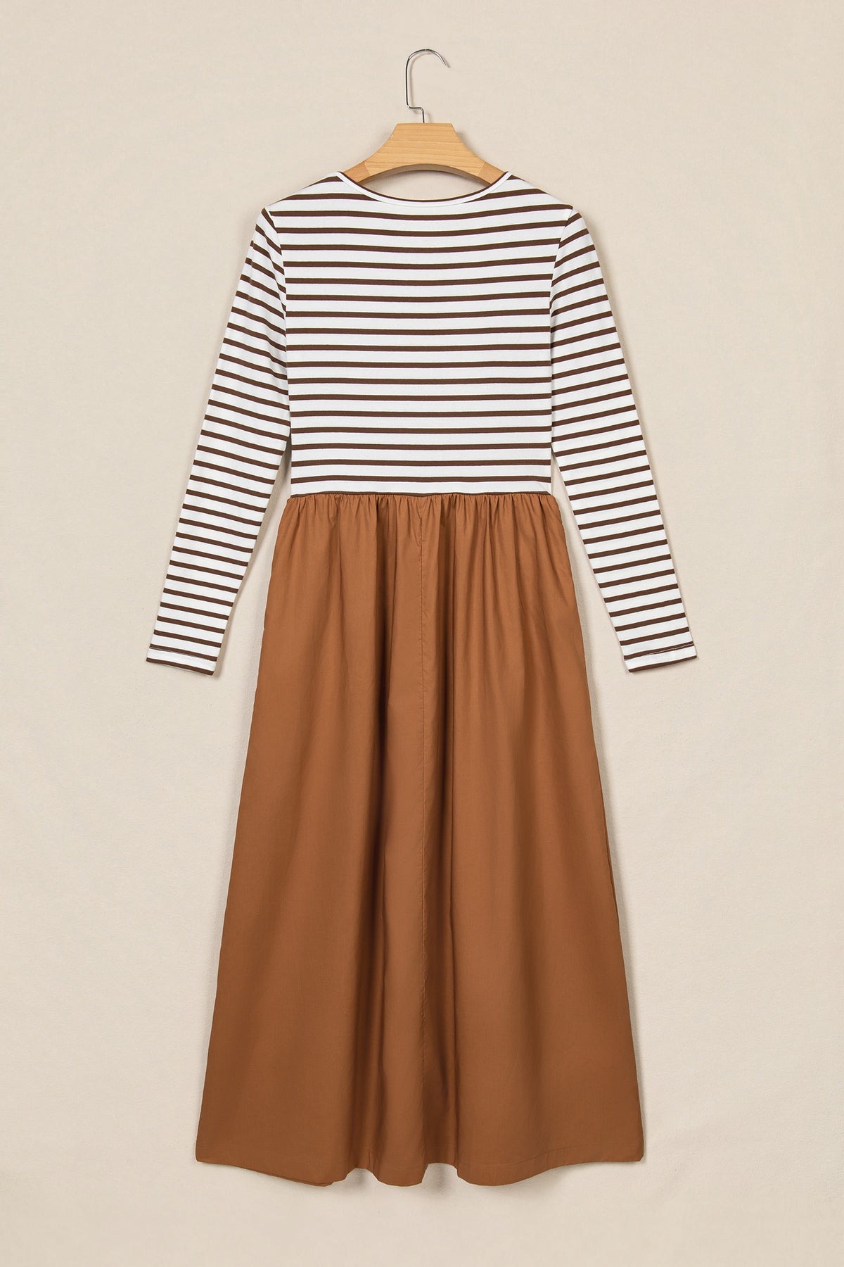 Brown Stripe Dress