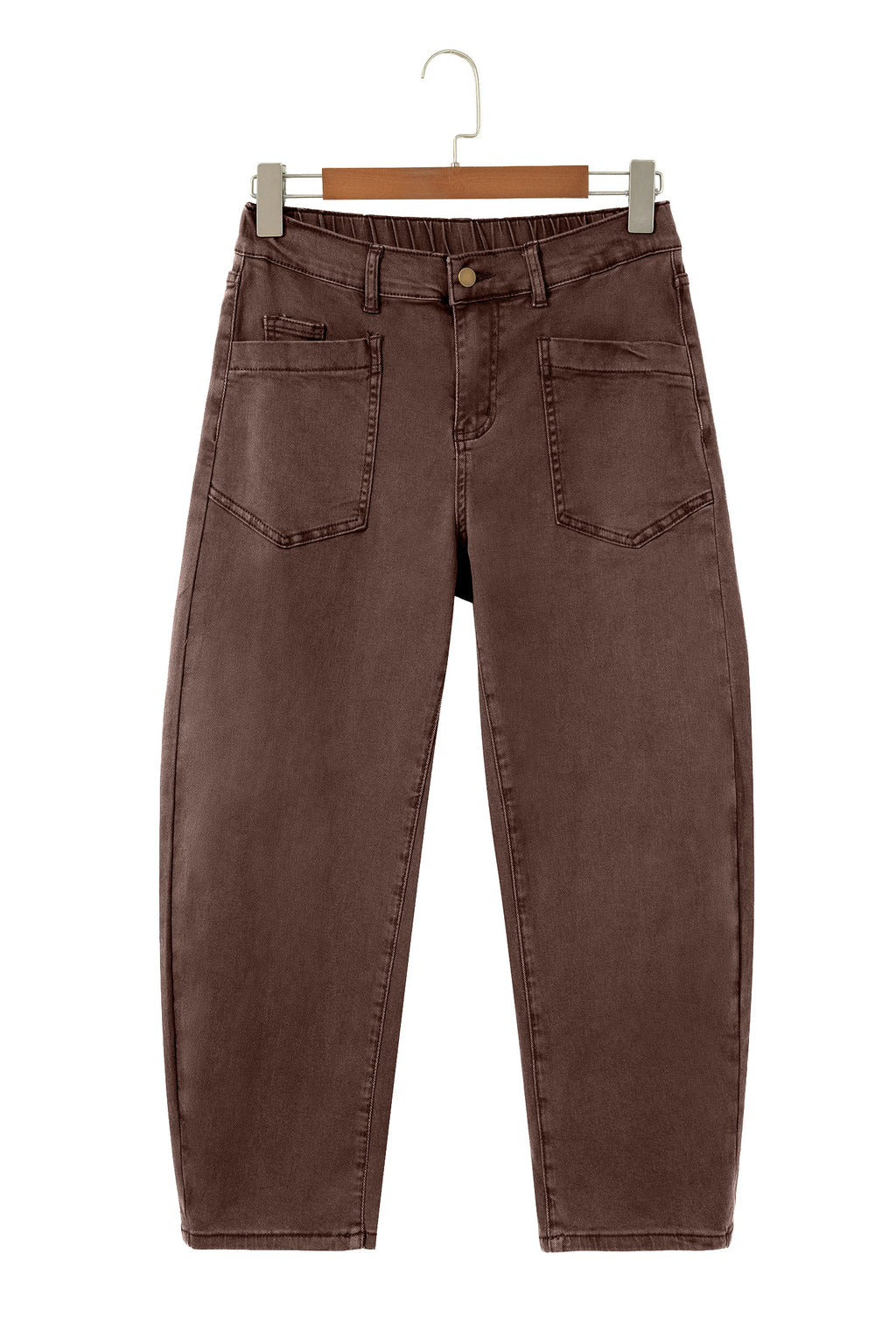 Ankle-length Barrel Jeans