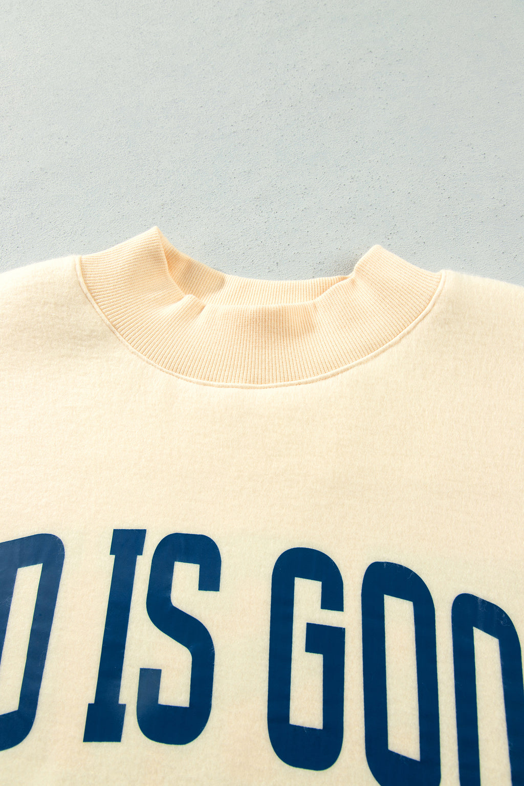 Jesus reversible Mock Neck Oversized Tunic Plus Size Sweatshirt