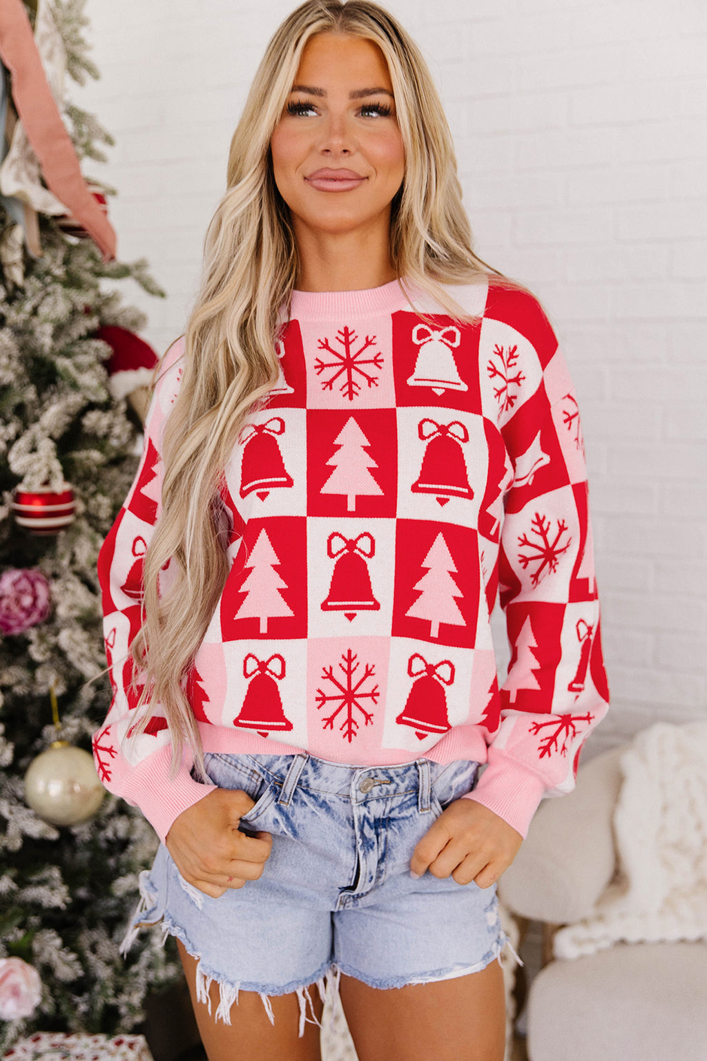 Pink Christmas Sweater