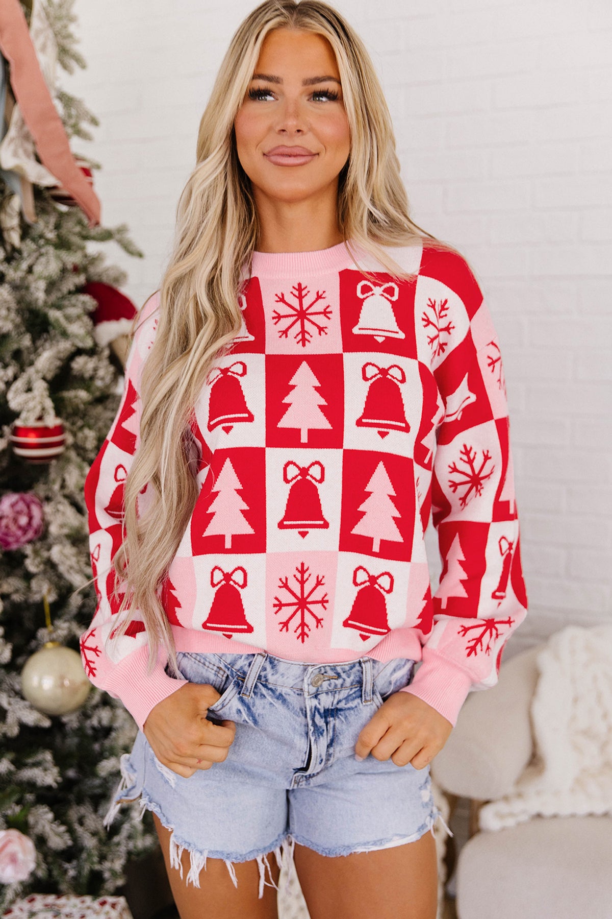 Pink Christmas Sweater