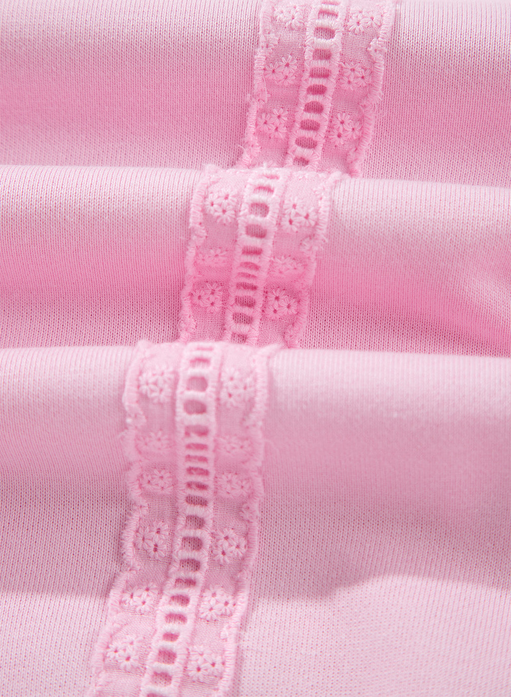 Lace Detail Loose Casual Sweatshirt