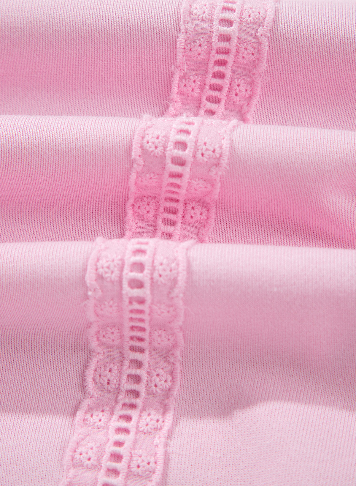 Lace Detail Loose Casual Sweatshirt