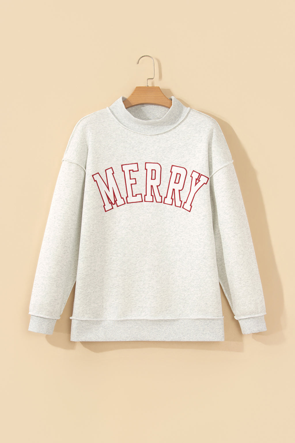 MERRY Embroidered Mockneck