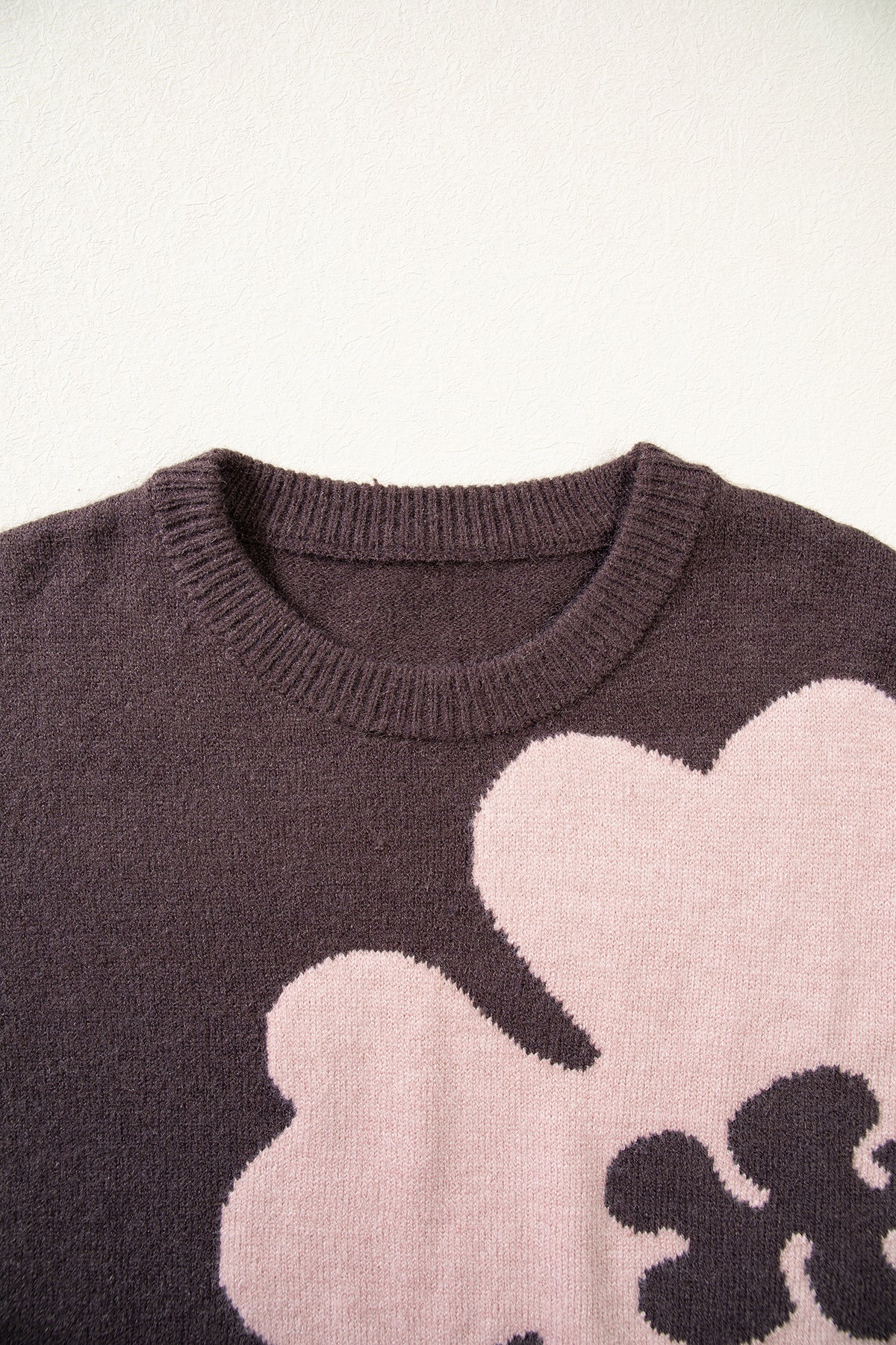 Cozy Floral Print Casual Sweater