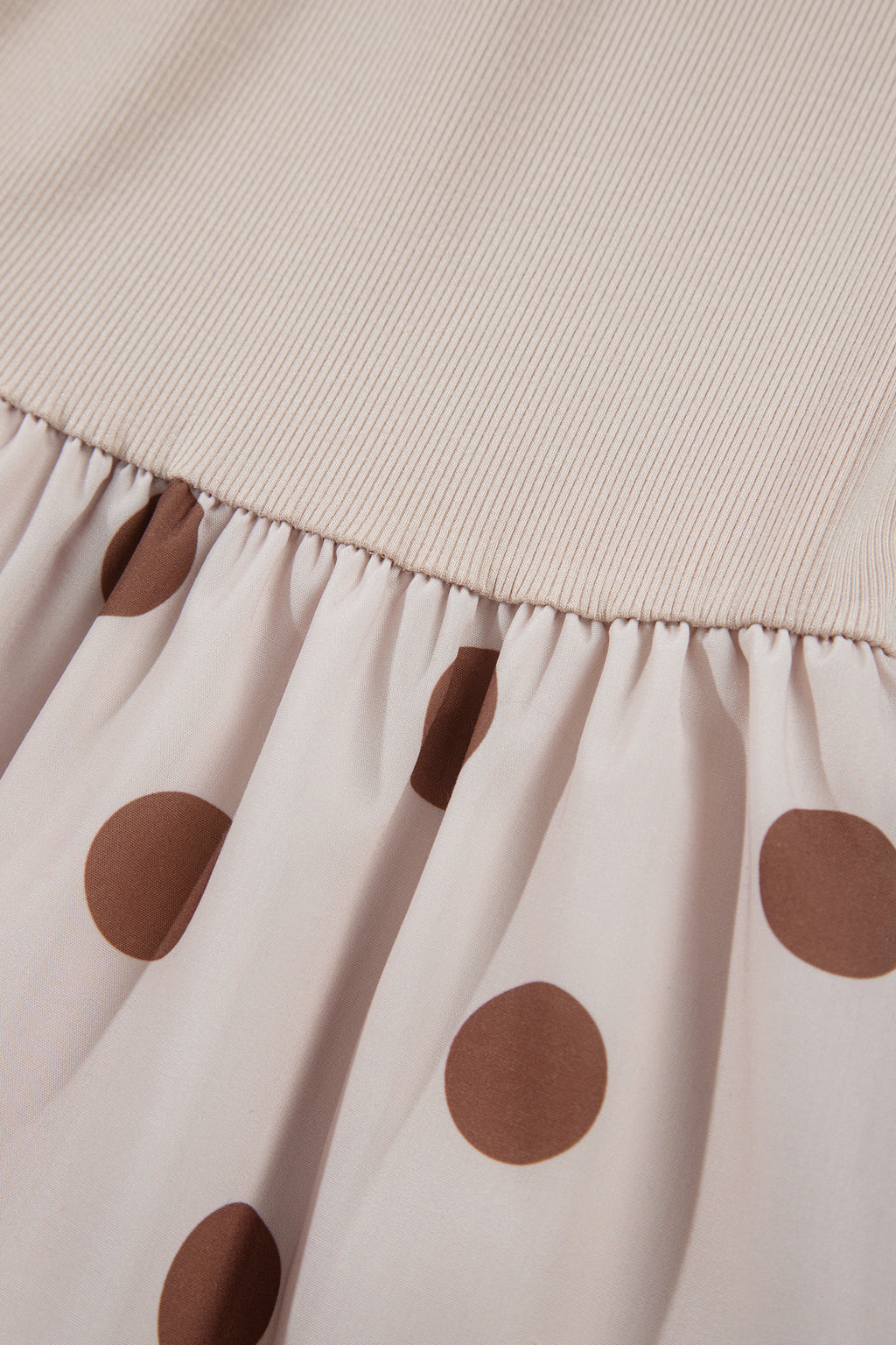 Polka Dot Midi Long Sleeve Dress