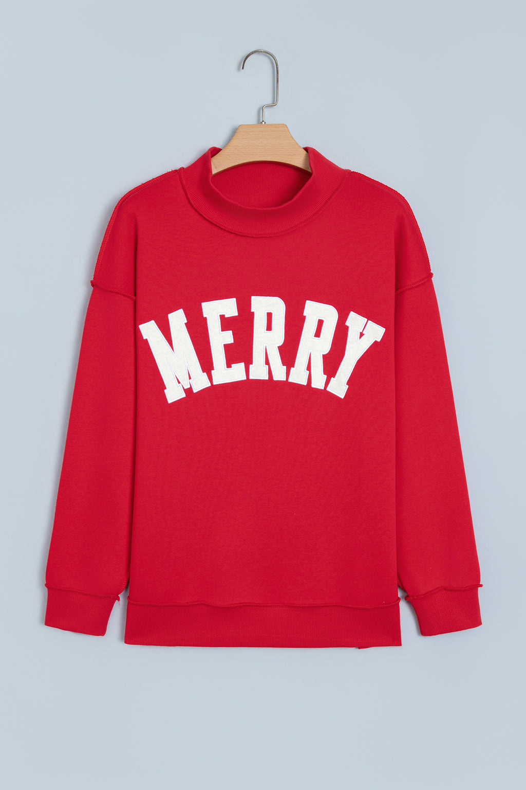 MERRY Embroidered Mockneck