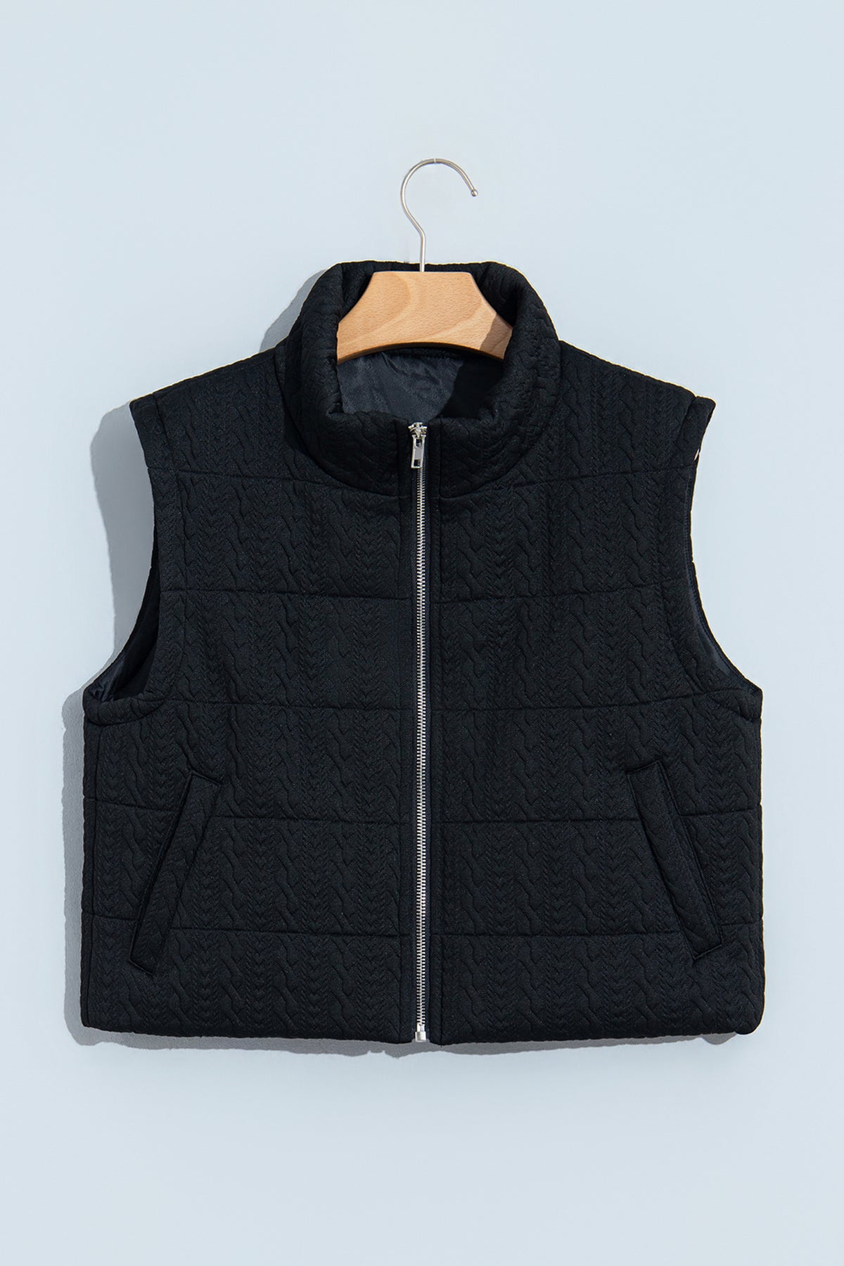 Quilted Zipper Winter Vest