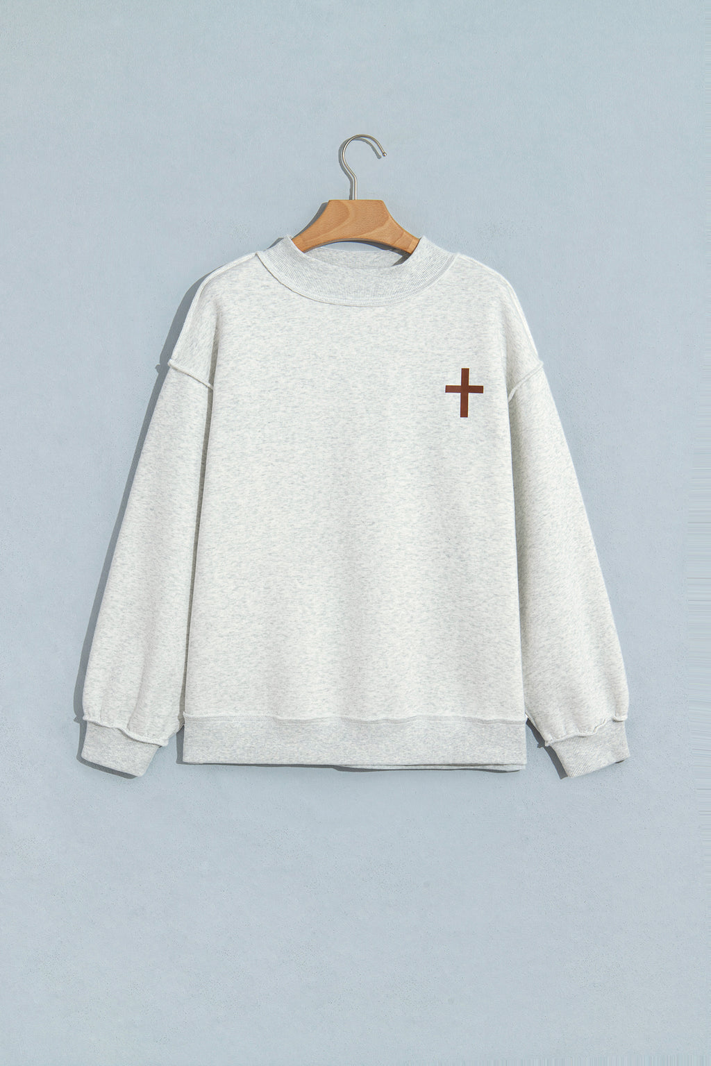 Reversible Jesus Saves Mock Neck Sweatshirt