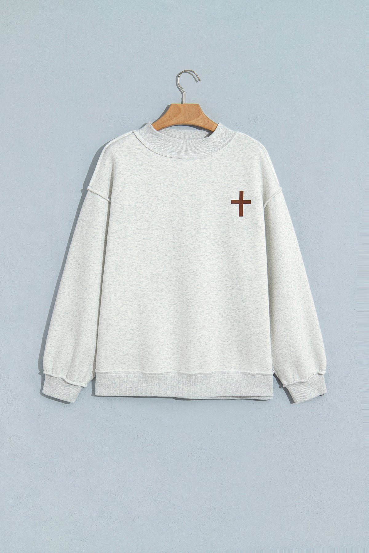 Reversible Jesus Saves Mock Neck Sweatshirt
