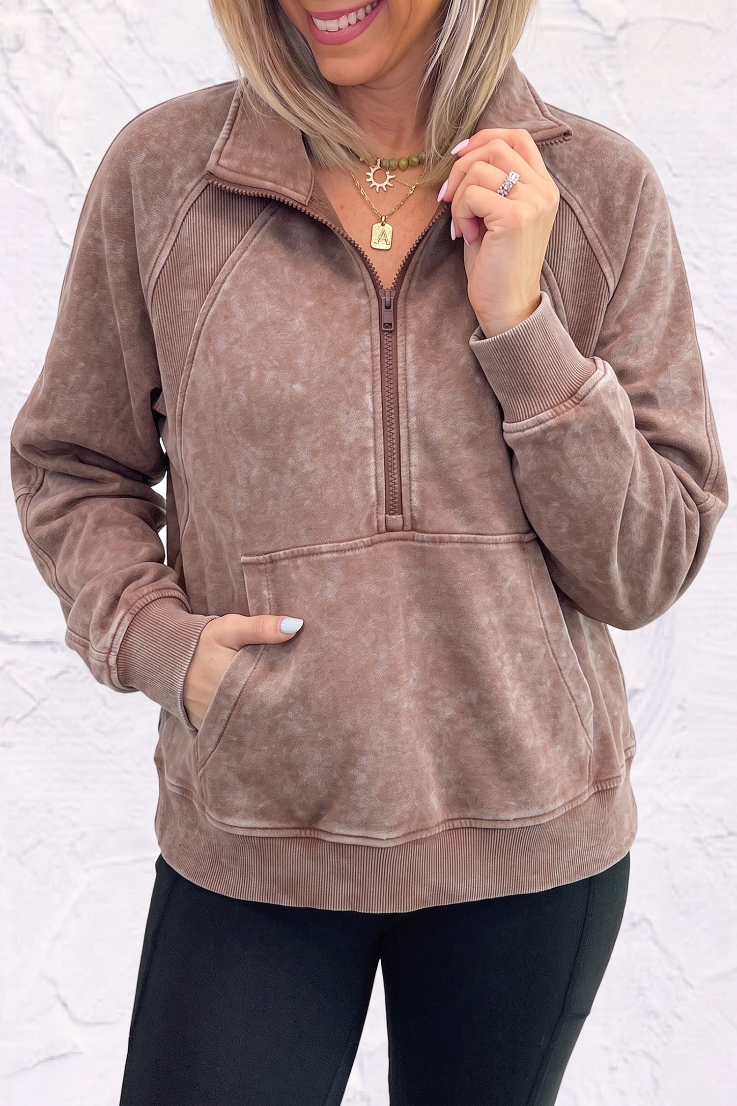 Vintage Half-Zip Sweatshirt
