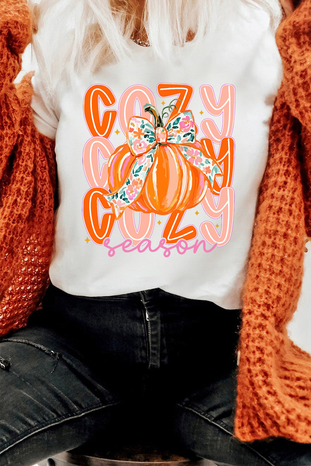 Cozy Season Pumpkin T-Shirt