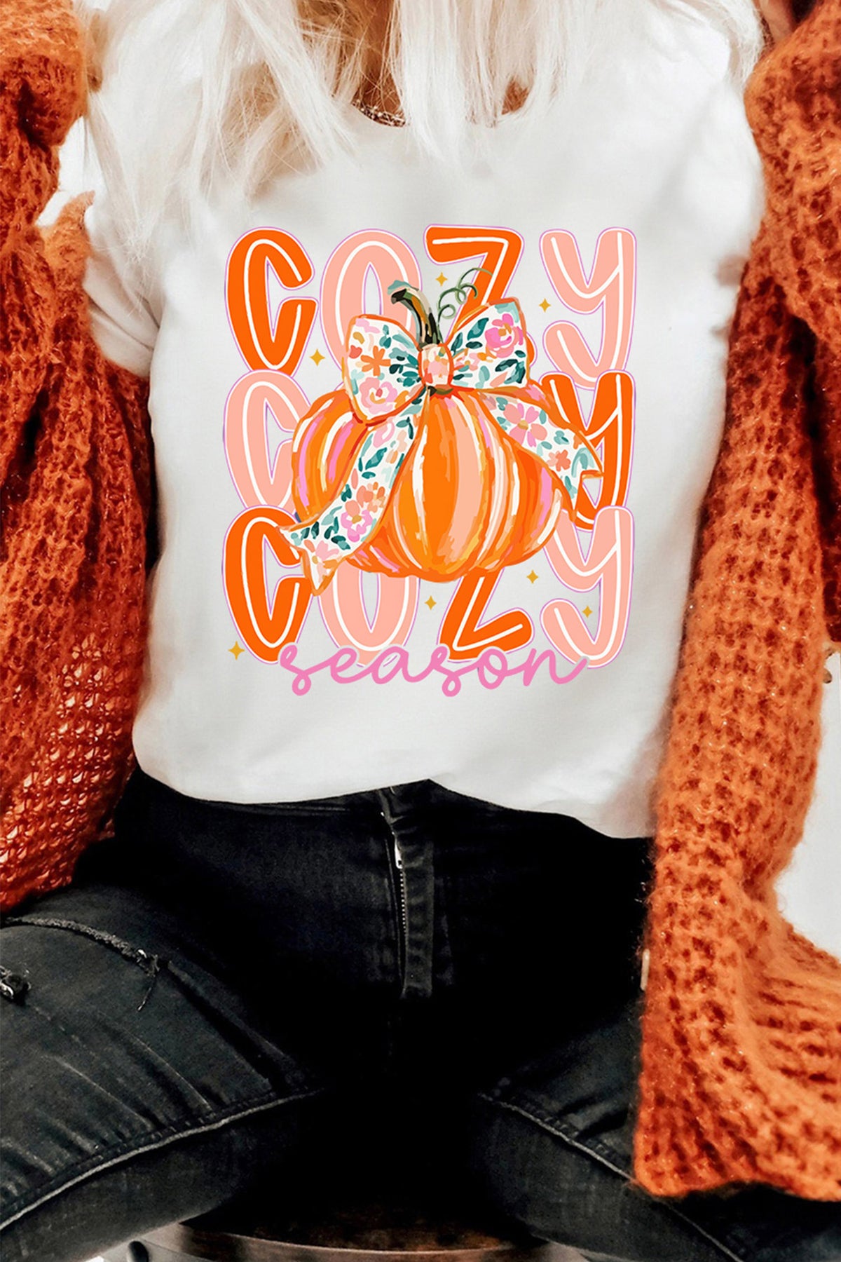 Cozy Season Pumpkin T-Shirt