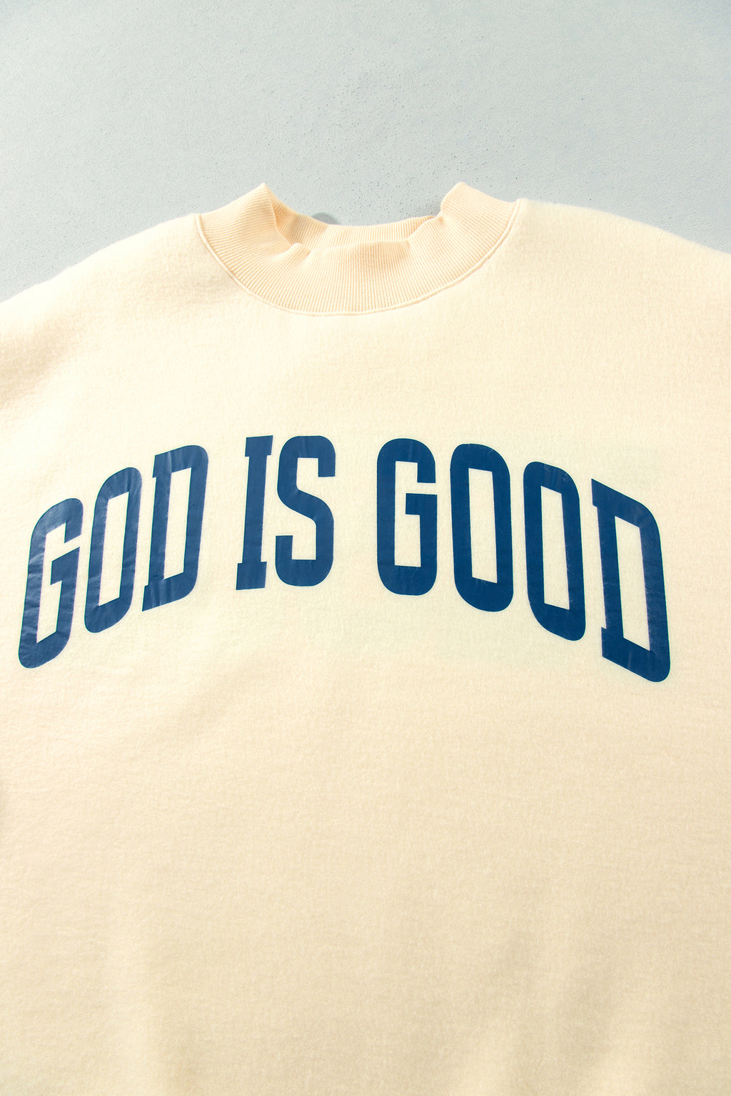 Jesus reversible Mock Neck Oversized Tunic Plus Size Sweatshirt