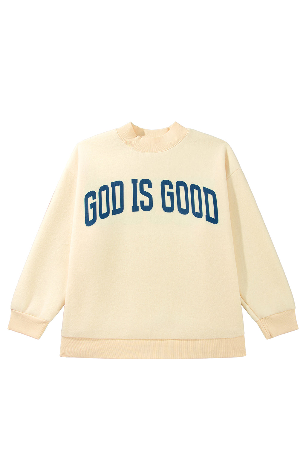 Jesus reversible Mock Neck Oversized Tunic Plus Size Sweatshirt